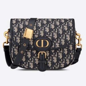 DIOR Medium Dior Body Bag Blue Dior Oblique Jacquard