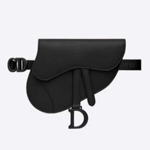 DIOR Saddle Bag in Matte Black Ultramatte Calfskin