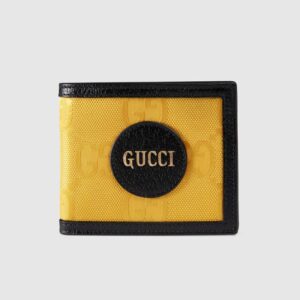 Gucci Unisex Gucci Off The Grid Billfold Wallet GG Nylon Yellow