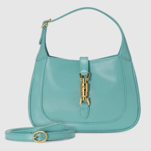 Gucci Women Jackie 1961 Mini Shoulder Bag in Leather Blue
