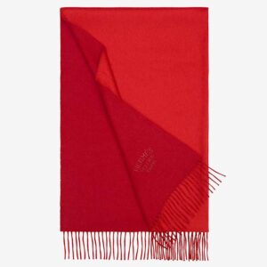 Hermes Women Double Face Stole Red