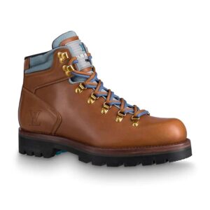 Louis Vuitton LV Men Oberkampf Ankle Boot in Smooth Calf Leather-Brown