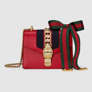 Gucci GG Women Sylvie Leather Mini Chain Bag