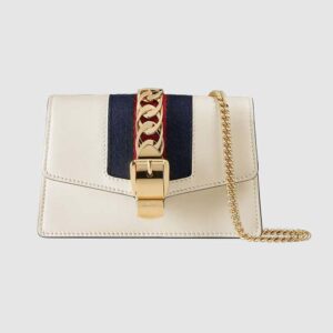 Gucci GG Women Sylvie Leather Super Mini Bag