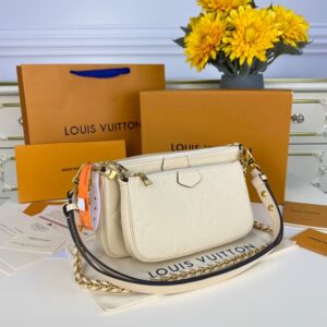 Louis Vuitton Multi Pochette Accessories Cream