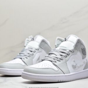 Air Jordan 1 Retro Mid”White Camo”AJ1-DC9035-10