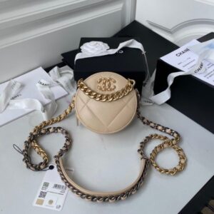 Chanel 19 Clutch With Chain Ridescent Calfskin