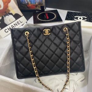 Chanel Grained Calfskin Large Shopping Bag AS2360 Balack