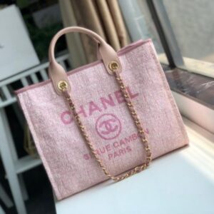 Chanel RUE CAMBON Deauville Large Tote Bag 66941 Pink