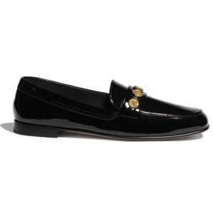 Chanel Women Loafers Patent Calfskin 1.5 cm Heel-Black