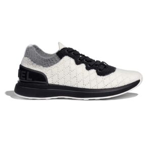 Chanel Women Mixed Fibers Sneakers 1cm Heel-Black