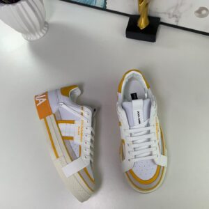 Dolce Gabbana D&G Calfskin 2.Zero Custom Sneakers with Contrasting Details