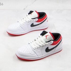 Nike Air Jordan 1 Low White Red Black 553558-11