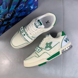 Shoes Louis Vuitton LV 2021 Trainer Virgil Abloh Monogram Flowers