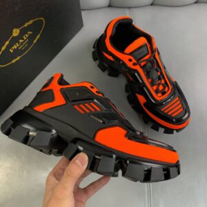 Shoes PRADA Couple Models black x orange