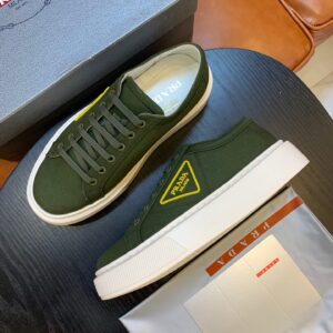 Shoes PRADA Original Canvas dark green
