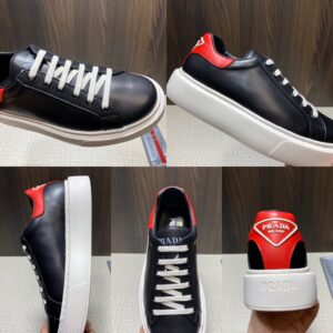 Shoes PRADA Soft Calf black x red