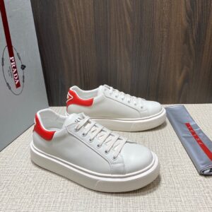 Shoes PRADA Soft Calf white x red