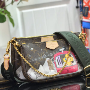 Louis Vuitton Pochette Accessories Khaki World Tour