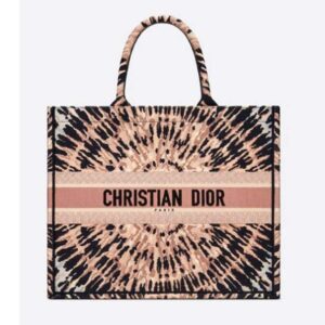 DIOR Book Tote Multicolor Tie & Dior Embroidery