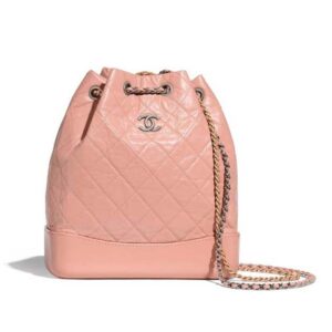 Chanel Women Chanel’s Gabrielle Small Hobo Bag in Aged Smooth Calfskin-Pink