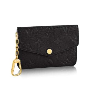Louis Vuitton LV Unisex Key Pouch Wallet in Monogram Empreinte Leather Black